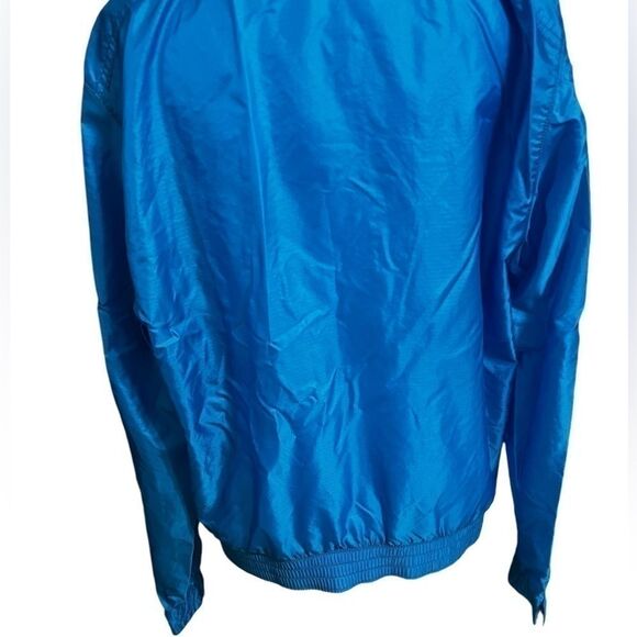 Nike women vintage 80s windbreaker jacket coat lightweight blue - Picture 8 of 12